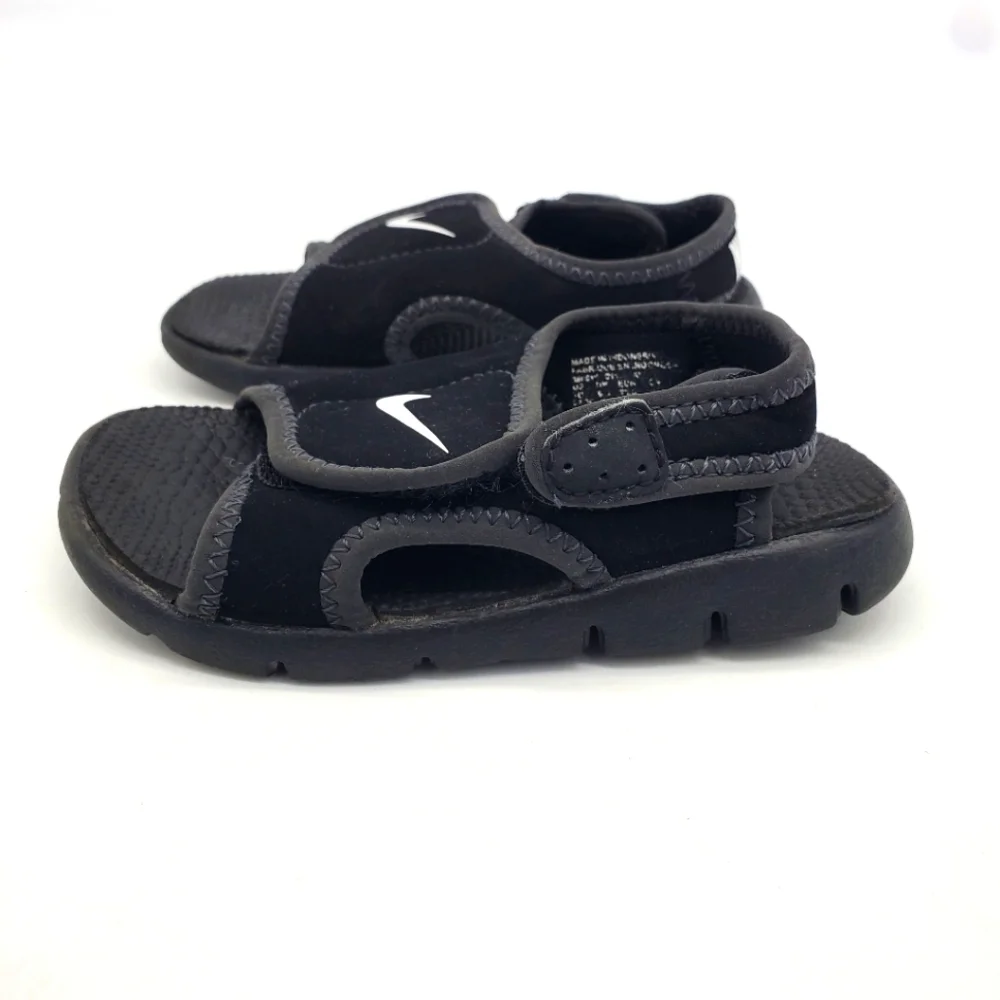 Nike Shoes Toddler 7C Sunray Adjust 4 Black Strap Kids Sandals